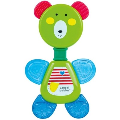Canpol Бебешка водна чесалка с дрънкалка Canpol - Bear, зелена (56/139_gre)