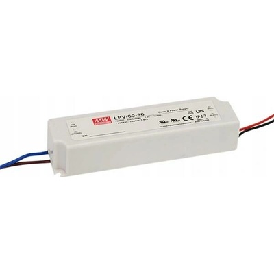 Napájecí zdroj MeanWell LPV-60-24 24V DC 2,5A 60W IP67