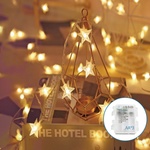 Aigostar - LED коледен гирлянд 20xLED/3xAA 3, 3m звезди (AI1280)