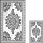 Mila Home Сиви килими за баня в комплект 2 бр. 60x100 cm - Mila Home (HKG-NEWBNY-1195)