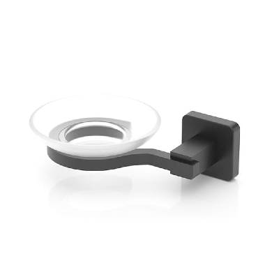 Поставка за сапун tekno tel tr mg 366b, 16х11х5 см, Закрепване с дюбел, Матово черно (9999150034)