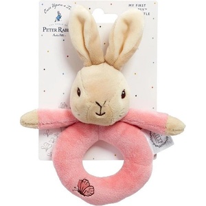 Rainbow Designs Плюшена бебешка дрънкалка Rainbow Designs - Зайчето Flopsy (25014475014467)