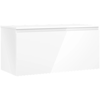 Mexen Orio шкаф за баня под мивка 100 см с плот, 1 чекмедже, бял гланц (91A10-10047-1-BFC00)