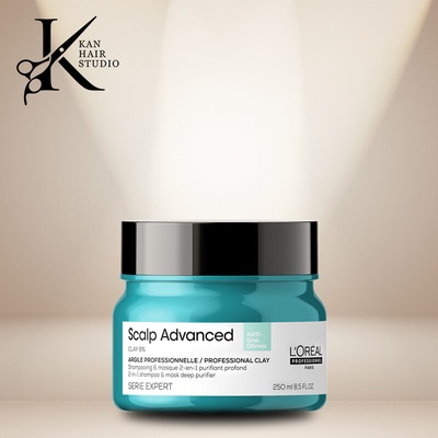 L'Oréal Грижа 2 в 1 шампоан и маска за скалп, склонен към омазняване Anti-Oiliness 250 ml