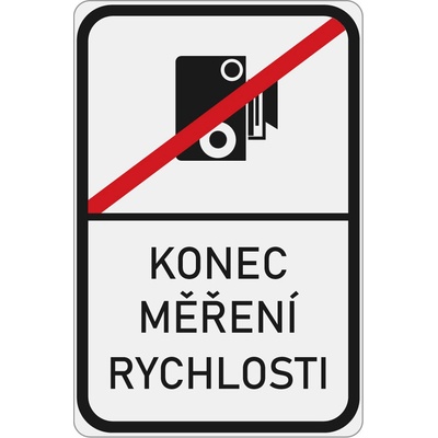 Dopravní značka IP31b Konec měření rychlosti