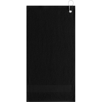 L Merch Golfový uterák s klipom NT9165 Black 55 x 30 cm