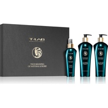 T-LAB Professional Natural Lifting objemový šampón pre podporu rastu vlasov 300 ml + objemový kondicionér 300 ml + objemový sprej pre podporu rastu vlasov 150 ml darčeková sada