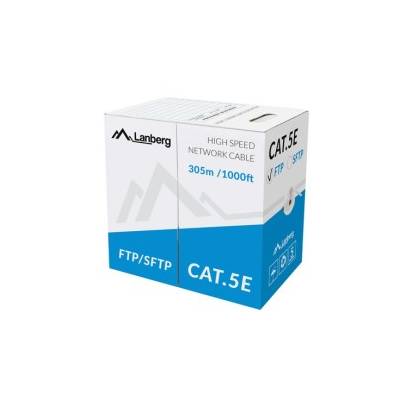 Кабел/преходник Lanberg LAN cable FTP CAT. 5E 305m solid CCA (LCF5-10CC-0305-S)