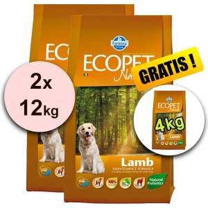 FARMINA MO P ECOPET N dog LAMB MEDIUM 2 x 12кг + 4кг БЕЗПЛАТНО