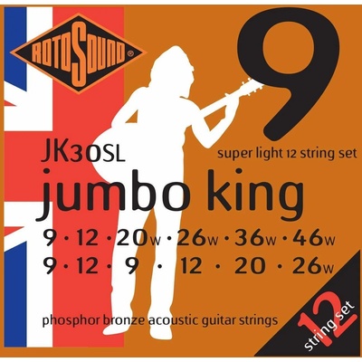 Rotosound JK30SL Jumbo King Струни за акустична китара (JK30SL)