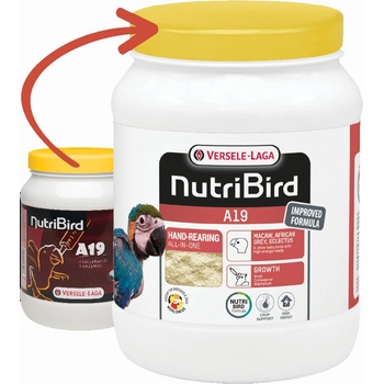 Orlux NutriBird A19 за растящи големи папагали - 0.8кг