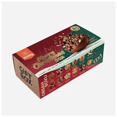 GRIZLY Darčekový box Merry Christmas 475 g