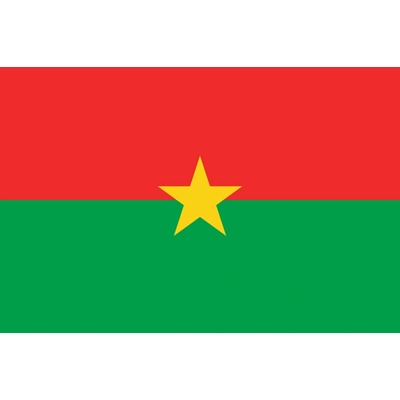 Burkina vlajka - 150 x 225 cm - tunel, karabína