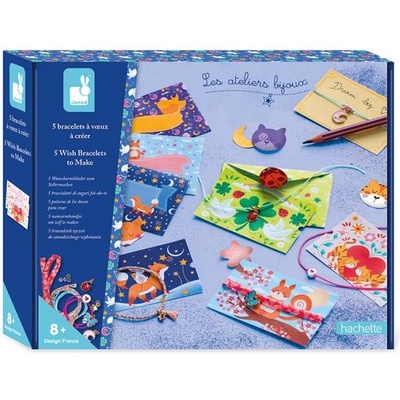 Janod Atelier Креативен комплект Изработка на бижута Гривни на желания 5 бр