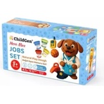 Edu Toys ChildGen: Комплект пластилин с работни дрехи в кутия - 100% натурален (CG40654)