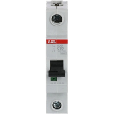 ABB Автоматичен прекъсвач ABB S201-C80 - 6 kA, 1 P, 80 A (2CDS251001R0804)