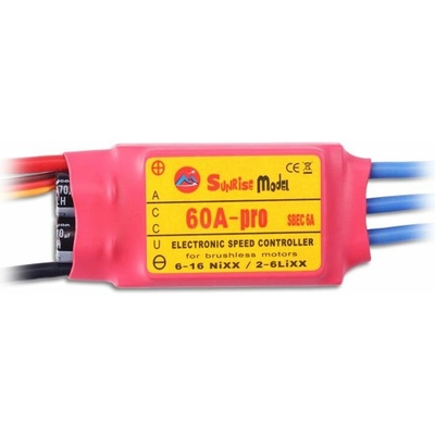 Regulátor otáček 60A SUNRISE Model SBEC - 6A