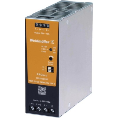 Weidmüller PRO ECO3 240W 24V 10A II napájanie, 24 V, 10 A, 240 W