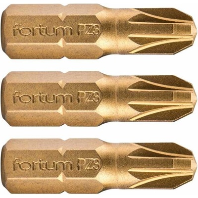 Fortum 4741373 Krížový bit 3ks, PZ 3x25mm, S2