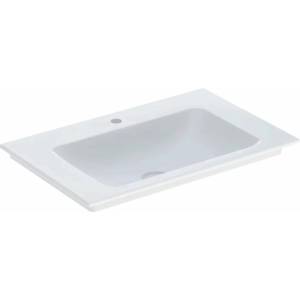 Geberit Мивка Geberit One Slim 75 см, бяла, гланцирана, KeraTect, с отвор за смесител (505.010.01.2)
