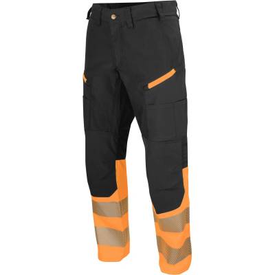 Projob nohavice 6528 Waistpants Stretch do pasu strečové reflexní pánské Oranžová/černá