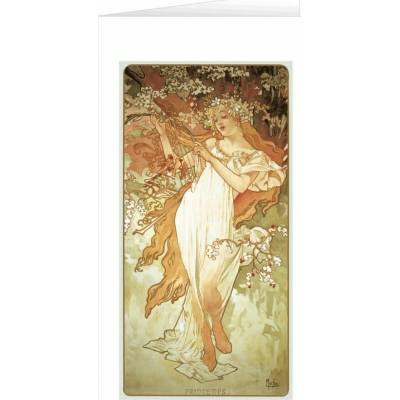 Blahopřání Alfons Mucha – Spring