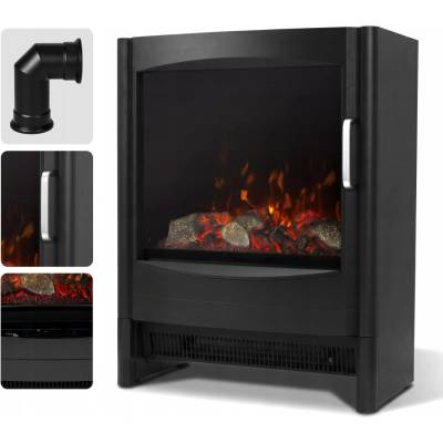 Sureflame Keston Elektrická s šikmou kouřovou trubkou černé