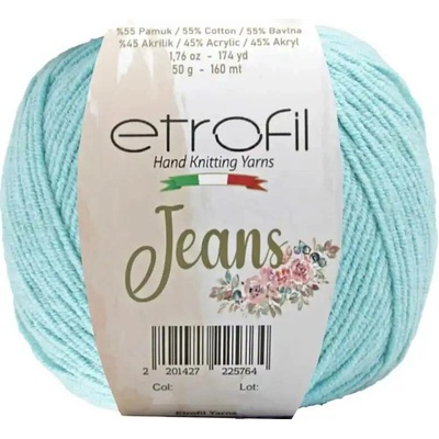 Jeans Etrofil 052 světlá tyrkysová