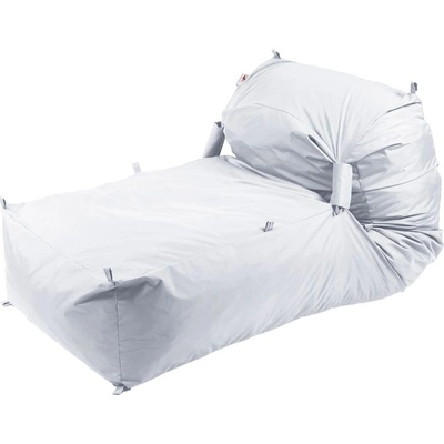 Pufrelax Пуф легло Yoga XL, мемори микс, водоустойчив, Бял