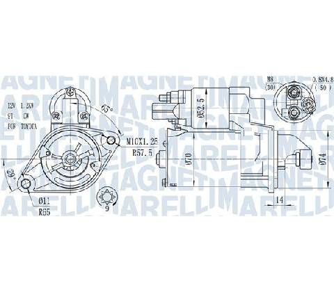 Startér MAGNETI MARELLI 063721450010
