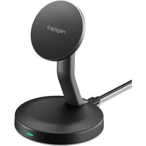Spigen MagSafe Зарядно, Spigen EF151MS Essential Mag Fit Charger 15W, Черен (ACH10441)