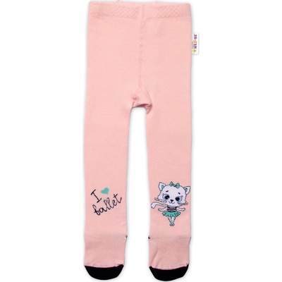 Baby Nellys Bavlnené pančucháče Mačička marhuľové