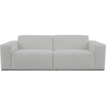 Scandic Бял диван от букле 228 cm Roxy - Scandic (3 seater (1,5+1,5) CM 2white)