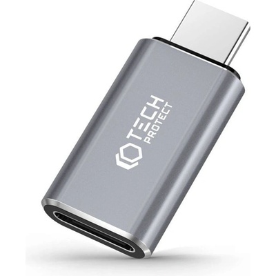 Tech-Protect Ultraboost adaptér USB-C / Lightning, šedý