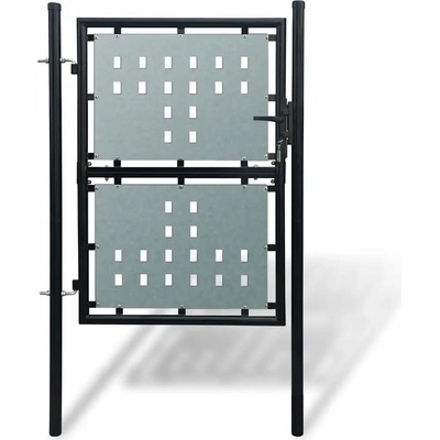Nabytek XL Černá jednokřídlá plotová brána 100 x 200 cm