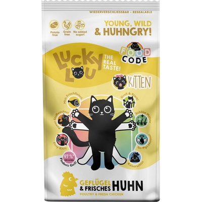 LUCKY LOU Kitten Hydina a Kura 340 g