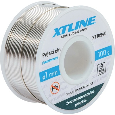 XTLINE Pájecí cín bezolovnatý 1 mm / 100 g