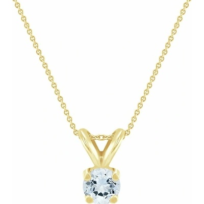 Eppi Solitaire přívěsek s akvamarínem Lalom P43367