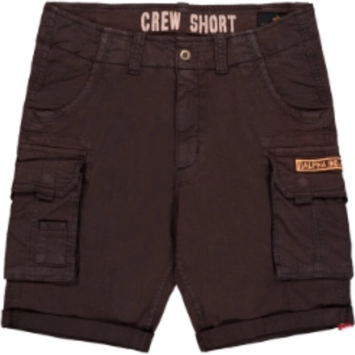 Alpha Industries Crew Short hunter brown pánske šortky hnedá piesková