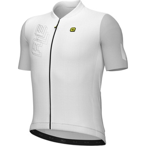 Alé Мъжка фланелка с къс ръкав за колоездене Alé PR-E Follow Me Jersey Cycling jersey - White (056-3422-0213)