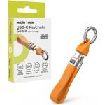 Mobile Origin USB4 кабел тип ключодържател за устройства с USB-C порт - Mobile Origin CB17 Keychain USB4 USB-C to USB-C Cable 240W (оранжев) (MO-UK-CB17-ORG)