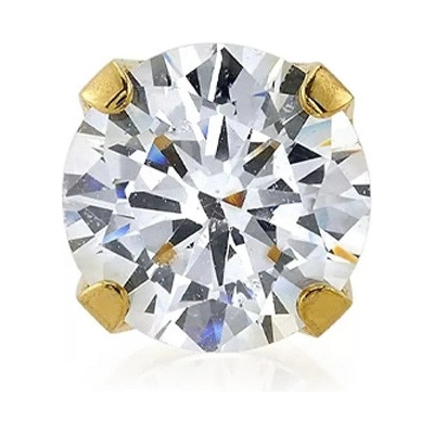 STUDEX Náušnice pro piercing sada Sensitive Cubic Zirkon S743 zlatá