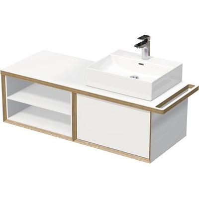 Intedoor Kúpeľňová skrinka s umývadlom MULTI 128 cm OXO MULTI OALU 120P 60 1Z KDP