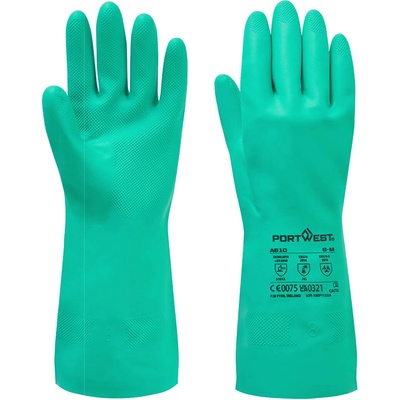 Portwest a810 / Текстурирани ръкавици от химически нитрил - зелени xxl (a810gnrxxl)