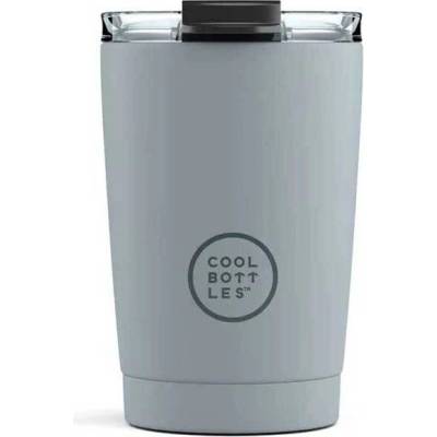 Cool Bottles Nerezový termo hrnek 330 ml šedá