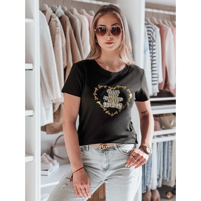 Dámske tričko TEDDYCAP Dstreet RY2745 Čierna