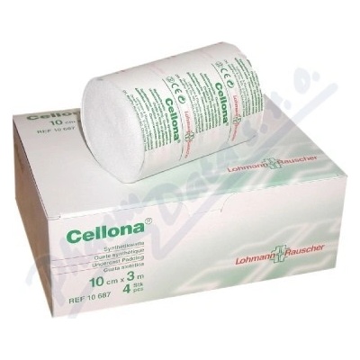 Vata Cellona syntet. pod tuhé obvazy 10 cm x 3 m 4 ks