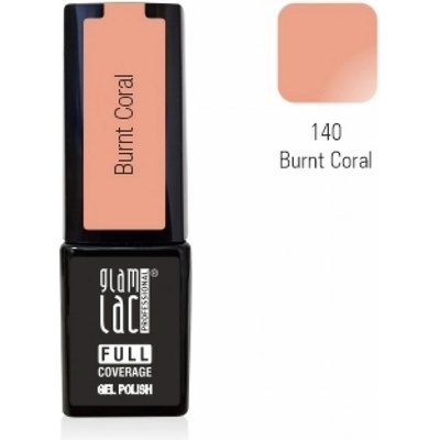 GlamLac Gel lak oranžový 140 Burnt Coral 6 ml