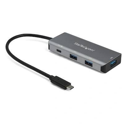 StarTech StarTech. com HB31C3A1CPD3 интерфейсен хъб USB 3.2 Gen 2 (3.1 Gen 2) Type-C 10000 Мбит/с Черен, Сив (HB31C3A1CPD3)