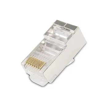 Image 1 of VCOM конектори UTP connectors Cat6 STP/Shielded/RJ45 - 20pcs pack - NM026-20pcs (NM026-20pcs)